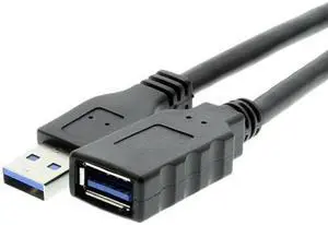 USBGear USB 3.0 Cable Extension - Molded A male to A female 12 inch cable