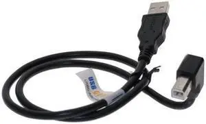 USBGear 6ft. USB 2.0 Cable High-Speed type A to B Down angle