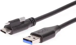 Coolgear USB 3.2 Gen 1 Single Screw Lock Type-A to C Cable 5GB Data 3A Power 1M