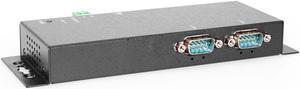 Coolgear 2-Port RS-232/422/485 Serial to Ethernet Device Server, PoE Power