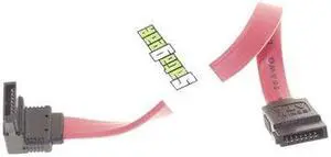 SataGear 4in SATA III Device Cable Straight to Right Angle