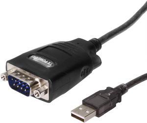 Coolgear 72in. USB to RS-232 Serial DB9 Adapter w/ Prolific Chip (Pl-2303HX)