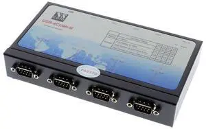 SERIALGEAR USB-4COMi-M USB to Quad RS-422/485 Metal case with DIN-Rail