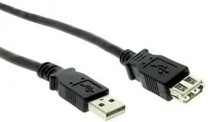 USBGear Pro-Series USB 2.0 Hi-Speed A to A Extension Cable 6ft. Black USBGear Pro-Series USB 2.0 Hi-Speed A to A Extension Cable 6ft. Black