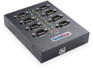 Coolgear USB 2.0 Serial High-Speed Adapter Box Industrial 8-Port RS-232 FTDI Coolgear USB 2.0 Serial High-Speed Adapter Box Industrial 8-Port RS-232 FTDI