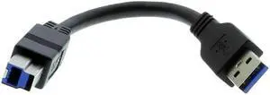 USB 3.0 Cable - Mini 6 inch A to B device cable