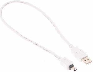 USB 2.0 16 Inch White A to Mini B High-Speed Device Cable