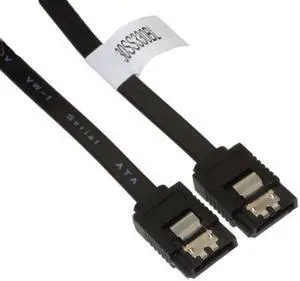 39 inch Black SATA III Cable W/ Latch