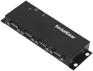 SERIALGEAR USB to Serial 4-Port DB-9 RS-232 Adapter with FTDI Chipset