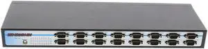 SerialGear 16 Port Rack Mountable RS-232 USB-to-Serial Adapter with Built in Power Supply