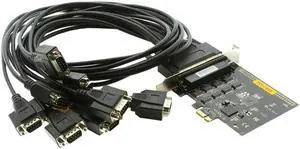 CoolGear 8-Port RS-232 PCI Express Serial Board with Oxford Chip