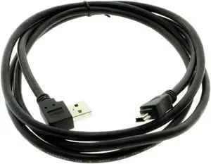 USBGear 6ft. USB 2.0 Left Angle High-Speed A to MINI B Cable 24/20AWG