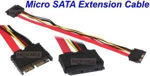 20 inch MICRO SATA DEVICE Extension Male To Female