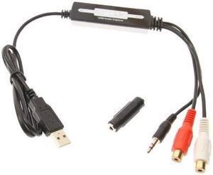 USBGear USB to 1/8" Straight-Tip (3.5mm) / Stereo RCA Audio Capture Device