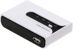 USBGear 1-Device to 4-Host USB Switch  4 Port A  B  C  D USB 2.0 Switch