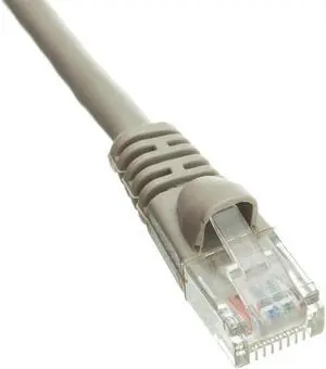 Cat5e Ethernet Patch Cable, Snagless/Molded Boot, 3 foot - Gray