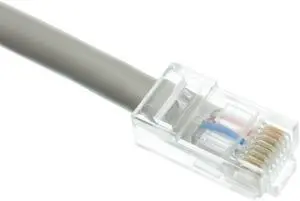 Cat5e Ethernet Patch Cable Bootless 5 foot - Gray