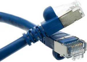 Shielded Cat5e Blue Ethernet Cable, Snagless/Molded Boot, 5 foot