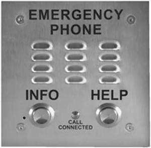 Viking Electronics - E-1600-20A-EWP - ADA Compliant Two Button Stainless Steel Emergency Phone with Dialer and Voice