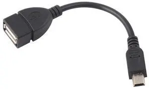 Mini USB B Male to USB 2.0 A Female Host OTG Adapter Extension Cable