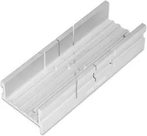 FIRSTINFO Small Aluminum Miter Box for Hand/Manual Saw