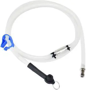 FIRSTINFO 4.9 Feet (1.5 Meter) Long Automotive Brake Fluid Bleeder Bleeding Hose with Non-Return Check Valve for FIRSTINFO Brake Bleeder