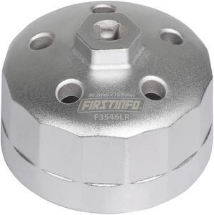 FIRSTINFO 3/8" Drive 90.2mm 15 Flutes Oil Filter Wrench, Compatible with Land Rover & Jaguar - Fits 3.0L & 5.0L Gas Engines