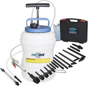 FIRSTINFO 10.5 Liter Manual ATF Refill System Dispenser Auto Transmission Fluid Oil and Liquid Refill Pump Kit with 17-Piece ATF Filler Adapters