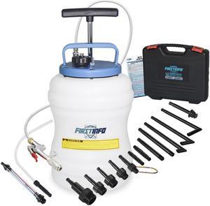 FIRSTINFO 10.5 Liter Manual ATF Refill System Dispenser Auto Transmission Fluid Oil and Liquid Refill Pump Kit with 15-Piece ATF Filler Adapters