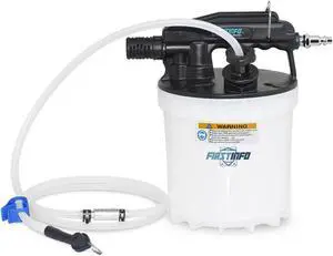 FIRSTINFO Patented 1.8L Vacuum Brake Bleeder Includes 4.9 ft Long Silicone Bleeding Hose with One-Way Check Valve + Oil Stopper Valve