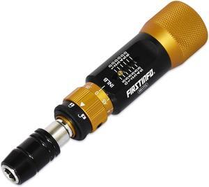 FIRSTINFO Ultra Precision Certified Torque Limiting Screwdriver, 1/4 Inch Universal Hex Quick Release Bit Holder, Torque Range 0.5-6 in-lbs
