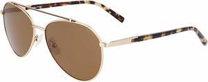 Nautica Polarized Men's Aviator Sunglasses N5138S Matte Gold