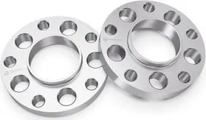StanceMagic - 15mm Hubcentric 5x130 Wheel Spacers (71.6mm Bore, With Lip) Compatible with Porsche Boxster 911 Carrera Cayman Cayenne Panarema Taycan - 2pcs, Silver