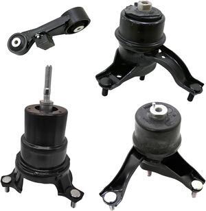 4pcs Set Motor Mounts Kit Compatible with 2012-2017 Toyota Camry (2.5L Gas Engine) 4 Cylinder Automatic Transmission (Auto Trans) Engine Mounts