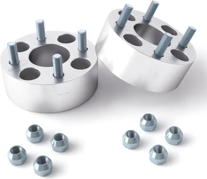 RockTrix 4x4 Wheel Spacers, 1.5 inch Thick Golf Cart Wheel Spacers Compatible with EZ GO EZGO Club Car, 1/2"x20 Studs Nuts, 4x101.6 to 4x101.6 Silver Adapters, 62mm Hub Bore, Set of 2 RockTrix 4x4 Wheel Spacers, 1.5 inch Thick Golf Cart Wheel Spacers Compatible with EZ GO EZGO Club Car, 1/2"x20 Studs Nuts, 4x101.6 to 4x101.6 Silver Adapters, 62mm Hub Bore, Set of 2