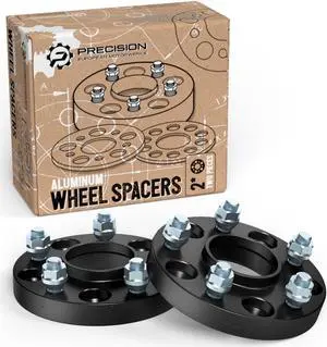 25mm (1 inch) Hubcentric 5x114.3 Wheel Spacers (66.1mm bore, 12x1.25 Studs) Compatible with Nissan Infiniti G35 G37 Q50 Q60 Q70 FX35 FX50 350z 370z Altima Maxima 300zx Sentra - Black 66.2mm 2pcs