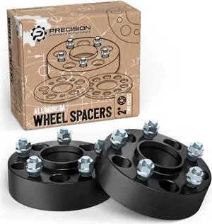 1.5 inch Hubcentric 5x4.5 Wheel Spacers (70.5mm Bore, 1/2x20 Studs) Compatible with Ford Mustang Edge Crown Victoria Ranger Explorer, Lincoln Town Car Mark 7 - Black 5x114.3 Adapters, Pack of 2