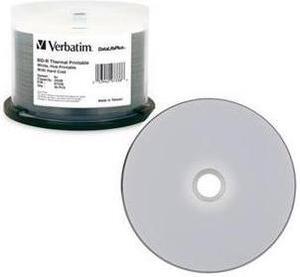 VERBATIM 97338 Verbatim DataLifePlus - 25 x BD-R - 25 GB 6x - white - wide thermal printable surface - spindle