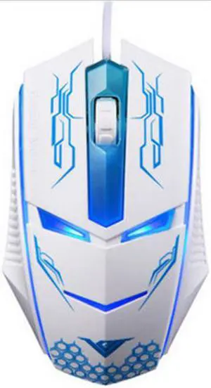RAJFOO Terminator Optical Wired Gaming Mouse USB Wired Professional Game Mice for laptops Desktops Mouse Gamer