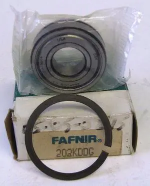 Fafnir Light Series Single Row Deep Groove Radial Ball Bearing 15mm 202KDDG