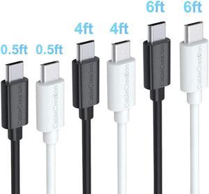 Micro USB Charging Cable CableCreation 6Pack05054466ft High Speed USB to Micro USB Charging Cord Compatible with Fire TV Stick S7 HTC LG Chromecast Power Bank White  Black