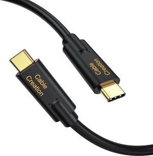 CableCreation Short USB C to USB C Cable 1FT 100W Fast Charging Cable 10Gbps Data Cable USB3.1 C to C Cable Support 4K Video for Oculus Quest/Link MacBook Pro Air Samsung T3 SSD Note 10 0.3m Black