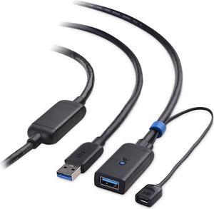 Cable Matters Active USB Extension Cable Male to Female (USB 3.0 Extension Cable) Gender Changer with Signal Booster for Oculus Rift S, HTC Vive, Valve Index, Webcam and More - 10 Meters, 32.8 Feet
