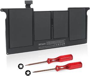 HUSAN New A1495 A1406 Laptop Battery Compatible for MacBook Air 11 inch A1370 (Mid 2011) A1465 (Mid 2012 Mid 2013 Early 2014 Early 2015) fits MC968 MD223 MD711 020-7376-A 020-7377-A (Black-1)