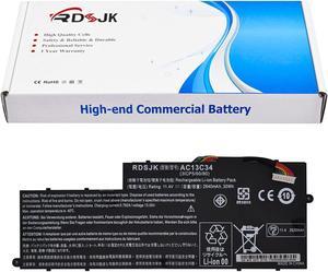 AC13C34 Laptop Battery for Acer Aspire V5-122P V5-132 V5-132P E3-111 E3-112 E3-112V E3-111-C0M6 E3-111-C0UM E3-111-C5AL ES1-111M MS237 Series 3icp5/60/80 Kt.00303.005 11.4V 2640mAh/30Wh
