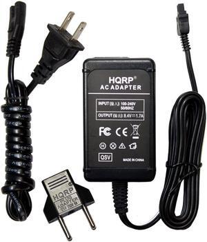 HQRP Replacement AC Adapter/Charger Compatible with Sony HandyCam DCR-SR60, DCR-SR62, DCR-SR65, DCR-SR80, DCR-SR82 / DCR-SR82C, DCR-SR85, DCR-SR90E Camcorder with USA Cord & Euro Plug Adapter