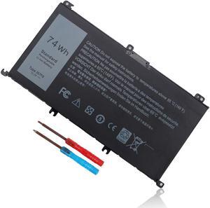 74Wh Type 357F9 71JF4 Battery Compatible with Dell Inspiron 15 7000 7559 7557 7567 7566 7759 15 5576 5577 INS15PD Series 15-7559 0GFJ6 P57F 071JF4 0357F9 6 Cell 11.1V 11.4V Li-ion Laptop Battery New
