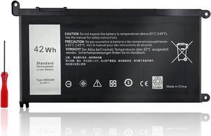 NATNO WDX0R Laptop Battery for Dell Inspiron 13-5000 13-7000 15-5000 15-7000 17-5000 Series 7378 7368 5368 5378 5379 7560 7569 7570 7579 5565 5567 5568 5578 5767 5765 [42Wh 11.4V 4Cell]