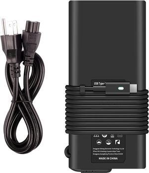 130W Dell Laptop Charger USB C Type C AC Adapter Replacement for Dell Precision 5530 2in1 5550 Dell XPS 15 17 9575 9500 Latitude 7410 7310 9410 9510 9575 5420 5520 A130PM170 DA130PM170 Power Cord