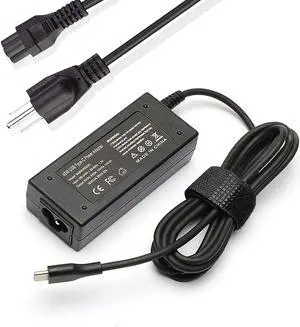 45W USB C Type-C AC Adapter Laptop Charger Compatible for HP Spectre x360 13-v111dx 13-v011dx 13-w023dx 13-w013dx 13-ae013dx 13-ac023dx Notebook PC 15-ch011dx 15-bl012dx 15-bl112dx Power Supply Cord